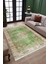 Yeşil Çiçekli Desen Kaymaz Taban Kilim Yıkanabilir Yolluk Dot Tabanlı Salon Halısı 4186A 2
