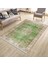 Yeşil Çiçekli Desen Kaymaz Taban Kilim Yıkanabilir Yolluk Dot Tabanlı Salon Halısı 4186A 3
