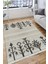 Vintage Otantik Halı Kaymaz Taban Kilim Yıkanabilir Yolluk Dot Tabanlı Salon Halısı 4212C 4