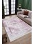 Lila Çiçekli Desen Kaymaz Taban Kilim Yıkanabilir Yolluk Dot Tabanlı Salon Halısı 4169A 2