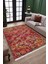 Mürdüm Renkli Otantik Halı Kaymaz Taban Kilim Yıkanabilir Yolluk Dot Tabanlı Salon Halısı 4208A 2