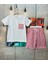 Erkek Çocuk Çizgili Rahat Kesim T-Shirt - Şort Takım 2