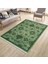 Yeşil Eskitme Klasik Desen Kaymaz Taban Kilim Yıkanabilir Yolluk Dot Tabanlı Salon Halısı 4195A 3