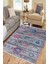 Eskitme Çiçekli Desen Kaymaz Taban Kilim Yıkanabilir Yolluk Dot Tabanlı Salon Halısı 4196A 1
