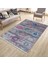Eskitme Çiçekli Desen Kaymaz Taban Kilim Yıkanabilir Yolluk Dot Tabanlı Salon Halısı 4196A 3