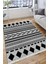 Geometrik Figürlü Halı Kaymaz Taban Kilim Yıkanabilir Yolluk Dot Tabanlı Salon Halısı 4120A 4