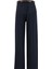 Kemerli Palazzo Tencel Pantolon 25Y2810 Lacivert 2