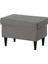 Strandmon Puf 60 x 40 x 44 cm Siyah Bej Kumaş Kaplı Çok Yönlü Kullanım 1