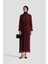 Piliseli Elbise 25YD4235 Bordo 2