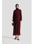 Piliseli Elbise 25YD4235 Bordo 3