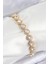 Pirinç Zirkon Taşlı Daire Baget Model Gold Renk Vıp Seri Kadın Bileklik - TJ-BB7514 1