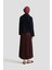 Kırışık Saten Etek 25YH5601 Bordo 4