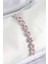 Pirinç Pembe Zirkon Taşlı Daire Baget Model Gümüş Renk Vıp Seri Kadın Bileklik - TJ-BB7511 1