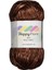 Happy Fiore Parlak Örgü İpi 100gr / 230mt | Yünlü El Örgü İpliği - Açık Kahverengi 1