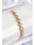 Pirinç Zirkon Taşlı Kalp Model Gold Renk Kadın Bileklik - TJ-BB7562 1