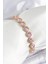 Pirinç Pembe Zirkon Taşlı Daire Baget Model Gold Renk Vıp Seri Kadın Bileklik - TJ-BB7512 1