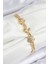 Pirinç Zirkon Taşlı Yonca Model Gold Renk Kadın Bileklik - TJ-BB7557 1