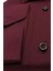 Erkek Bordo Düz Büyük Beden Yaka Düğmeli Uzun Kollu Gömlek 1