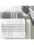 Yeni Sezon Pure Cotton Pamuk Hamam Seti Rope ( Beyaz - Antrasit ) 2
