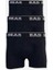 Basic 3'lü Siyah Erkek Boxer Set 1
