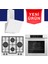 & Hoover Bianco Natural Beyaz Ankastre Set ( QBL62CB + LN386 + HDG6C1GWTK ) 1