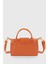 Turuncu Örgü Çanta Çok Yönlü Pu Deri El Ve Omuz Askılı Çanta 273 2