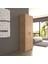 2 Kapaklı 5 Katlı Çok Amaçlı Atlantik Çam Elbise Dolabı / Saklama Dolabı 70CM 3