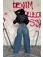 Mavi Geniş Paça Jeans Pantolon 4