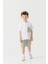 Erkek Çocuk Çizgili Cep Detaylı Pamuklu Basic Tshirt 4