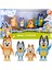 Bluey ve Ailesi 4 Pk Şekil Seti Bluey Bingo Bandit Baba + Chilli Anne 1