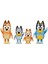 Bluey ve Ailesi 4 Pk Şekil Seti Bluey Bingo Bandit Baba + Chilli Anne 2