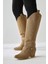 Caarina Vizon Süet Çıkarılabilir Konçlu Çizme-Bot 5