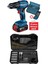 Professional GSB 185-Li 2.0 Ah Tek Akülü Kömürsüz Motor Darbeli Matkap + 23 Parça Aksesuar Set - 06019K3102 + Bosch V-Line Matkap & Vidalama Karışık Aksesuar Seti 103 Parça - 2607017367 1
