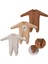 Güneş Üçlü Patikli Tulum Set Bej 1