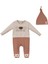Lıttle Bear Şapka Tulum Takım Camel 1
