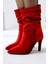 Wilma Kırmızı Kadife Körüklü Ince Topuklu Bot 2