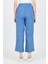 Indigo Pamuklu Bel Lastikli Bol Paça Pantolon 4657 5