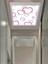 Banyo Avize Kalp Tavana Model 60WATT, Beyaz Işık LED Lamba, Beyaz Çerçeveli 1