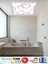 Banyo Avize Kalp Tavana Model 60WATT, Beyaz Işık LED Lamba, Beyaz Çerçeveli 3