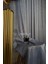 Antrasit Kristal Cam Kırığı Desen Yeni Trend Luxury Tül Perde (1x2 Pile Dikişli) 7