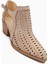 Julian Bej Süet Delikli Kalın Topuklu Kadın Western Yazlık Bot 2