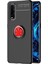 Oppo Find X2 Kılıf Range Yüzüklü Silikon - Siyah-Kırmızı - EYESO5876-2998 1