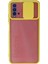 Xiaomi Redmi 9t Kılıf Palm Buzlu Kamera Sürgülü Silikon - Sarı - EYESO2951-6575 1