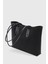 Kanvas Siyah El Ve Omuz Çanta Kadın Retro Shopper Çanta 264 1