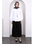 Ekru Ön Bağlamalı Katlı Kimono 2