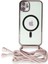 iPhone 11 Kılıf Divo Lazer Askılı Magsafe Kapak - Pembe - EYESO1601-6528 1