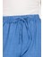 Indigo Pamuklu Bel Lastikli Düz Paça Düz Paça Pantolon 4800 4