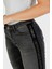 Pamuklu Skinny Fit Dar Paça Logo Şeritli Jeans Bayan Kot Pantolon XW000129 AF16082 MC002 5