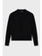 % 100 Pamuk Relaxed Fit V Yaka Asimetrik Hırka Bayan Hırka XW001304 AF16552 UC001 5