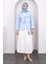 Mavi Ön Bağlamalı Püsküllü Kimono 2
